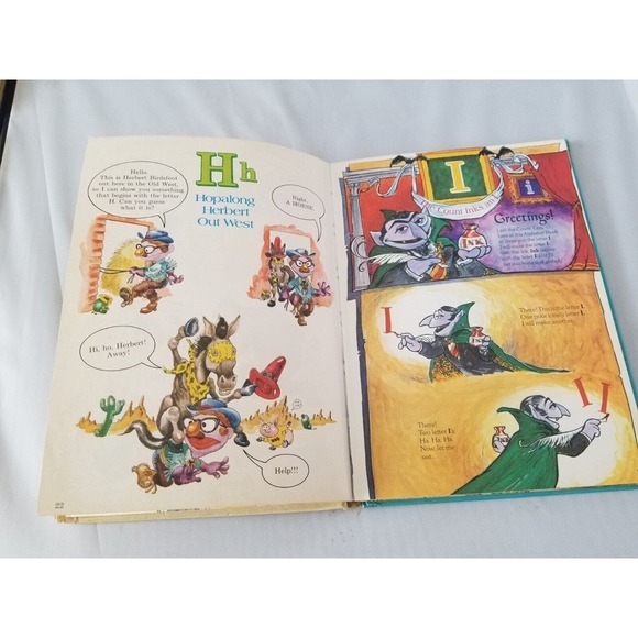 Vintage The Sesame Street ABC StoryBook Jim Hensons Muppets 1974 Hardcover - Picture 6 of 8